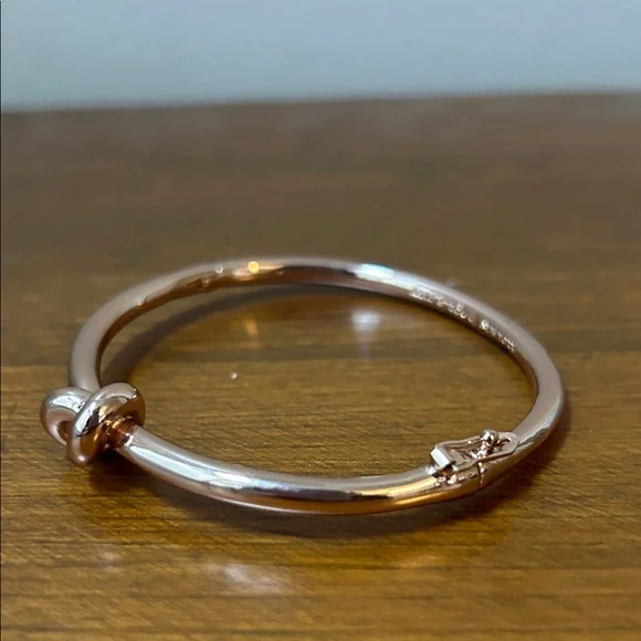 kate spade Rose Gold Knot Bangle Bracelet - Picture 2 of 4